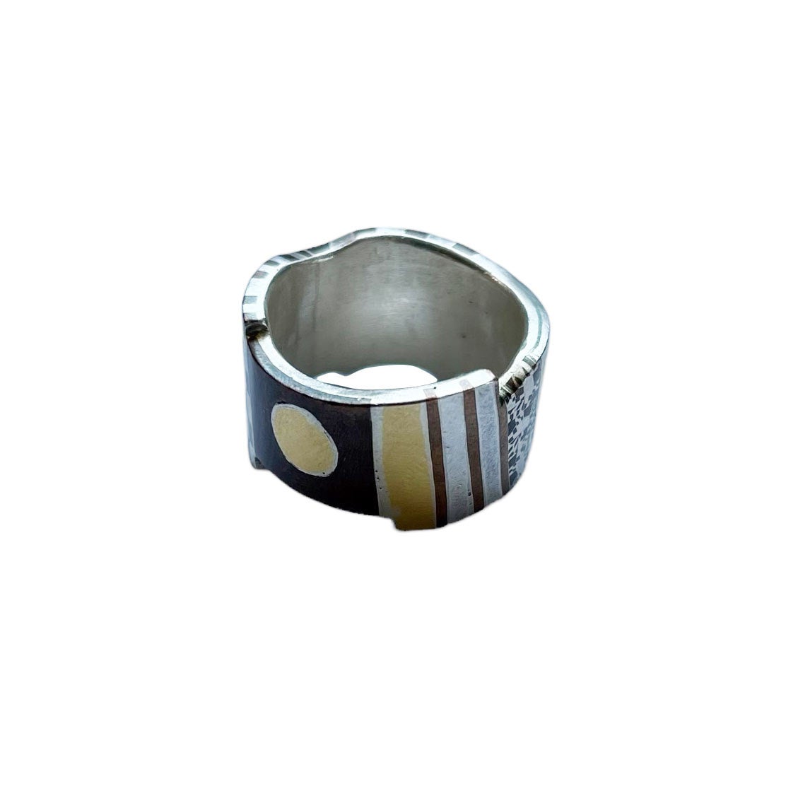 Fine Silver and Gold Ring by David Jones Thomas Mann Design