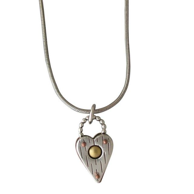 Shadow heart necklace top